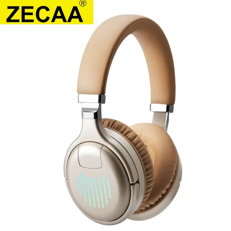 

ZECAA New Foldable ANC Bluetooth Wireless RGB Bass Headphone 5.4 Head On Earphone Video Game Headphone With Colorful RGB Light