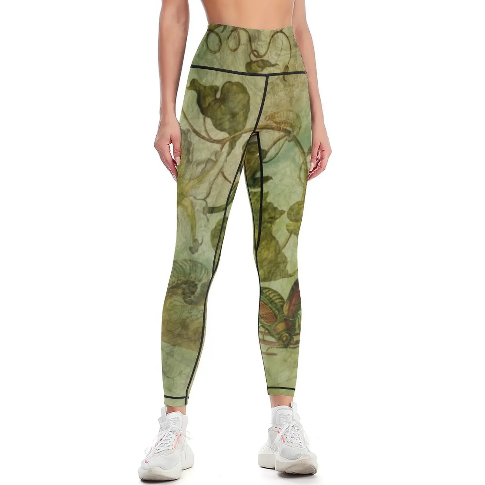 

Botanica Malefactum 8 - Moonflower Leggings high waist Women's gym push up tights for gym pants Womens Leggings