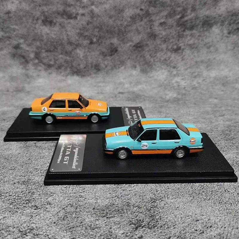 MC 1:64 Model Car Jetta GT Alloy Die-cast Vehicle - Gulf 2 Color Version Collection