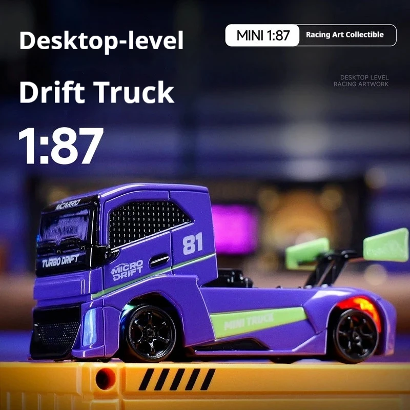 Mcarro 1 87 Mini Rc Truck 4wd High Speed Drift Racing Car 2 4g Electric Remote Control Vehicle Hobby Collection Gift New Model