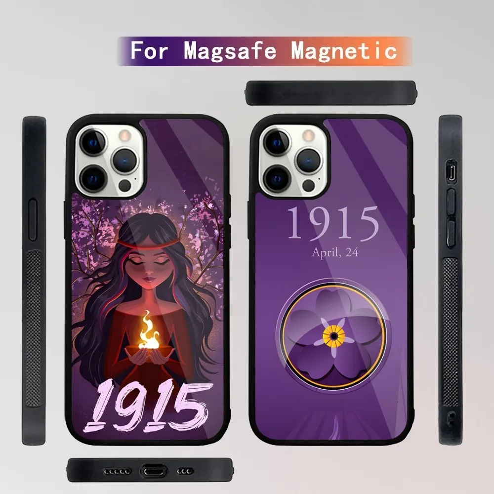 

Armenian genocide 1915 Phone Case For iPhone 16,15,14,13,12,11,Plus,Pro,Max Mini Magsafe Magnetic Wireless Charging