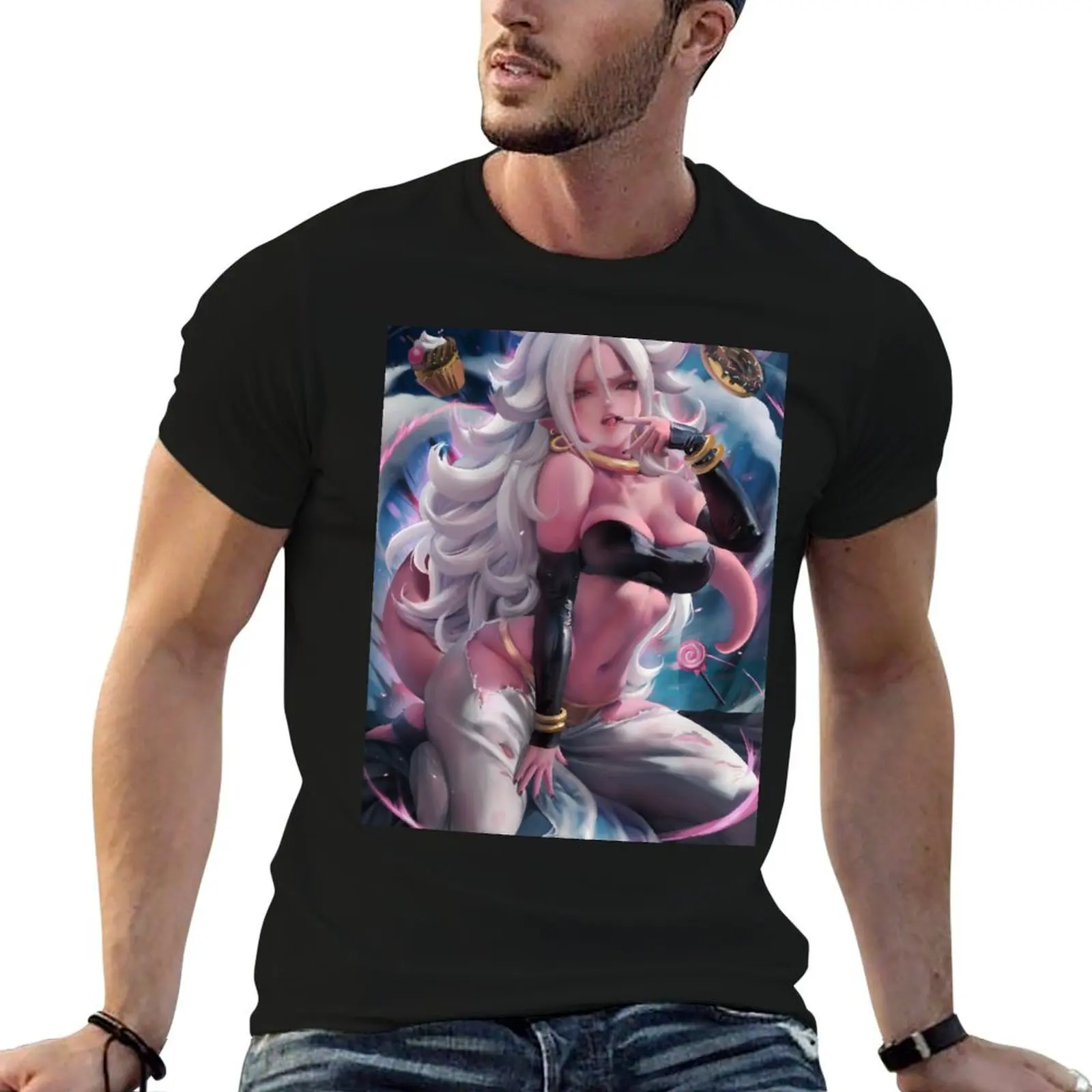 

Android 21 T-Shirt cheap stuff plus sizes men graphic t shirts