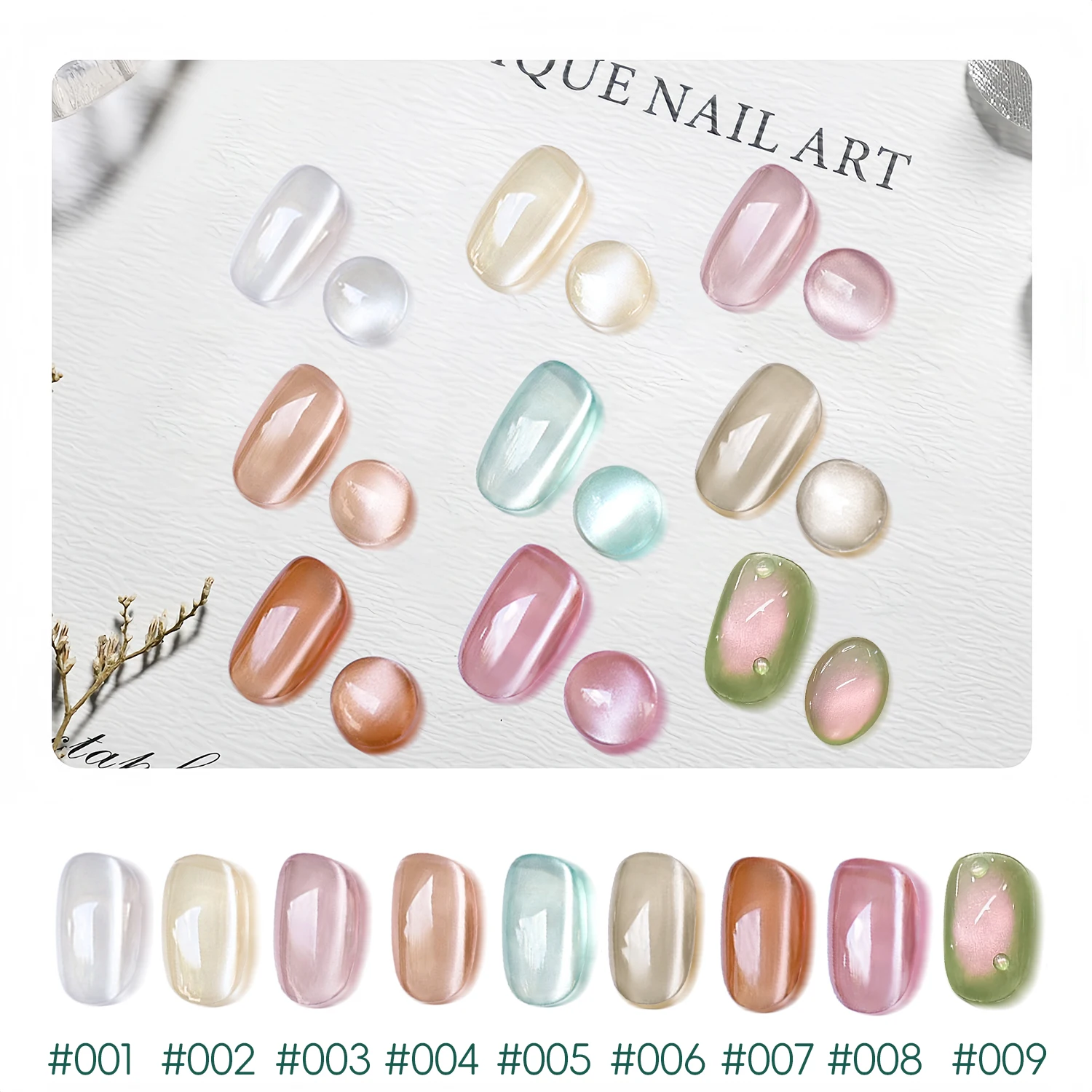 

Nailpop Shimmering Cat Eye Magnetic Nail Polish Set Cat Eye Holographic Semi-Permanent UV Gel Soak-Off Shimmering Nail Art 7.5ml
