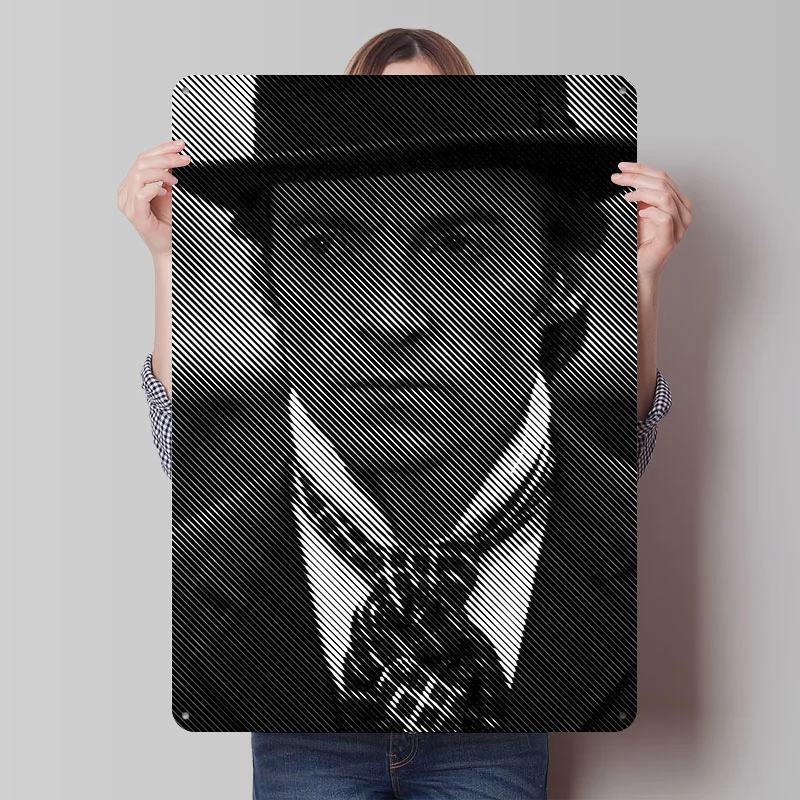 Póster de metal The Great Danton, arte de pared personalizado, letreros metálicos vintage, placa de metal retro para decoración moderna del hogar, adornos para el hogar