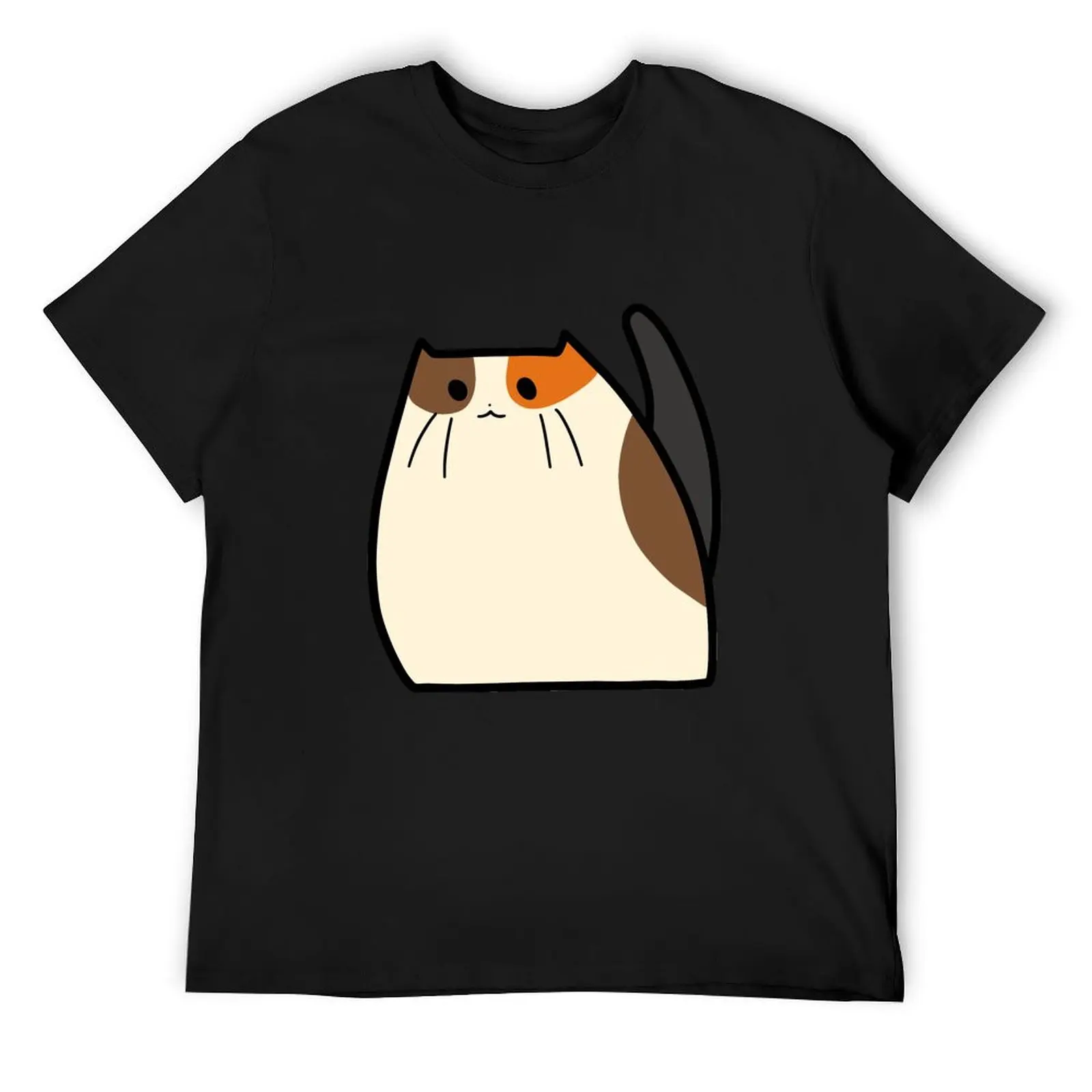 

Chubby Calico T-Shirt anime stuff oversized graphic tee shirt Aesthetic clothing heavy weight t shirts for men