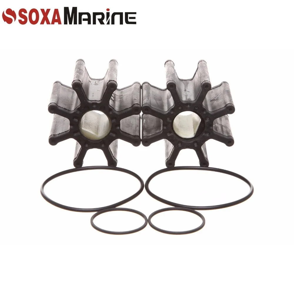 2PCS 59362T1 Water Pump Impeller With O-ring For V6 V8 Mercruiser Bravo1 2 3 1988&up B664190&up 4.3 5.0 5.8 6.3 7.4 8.2 9.1 L