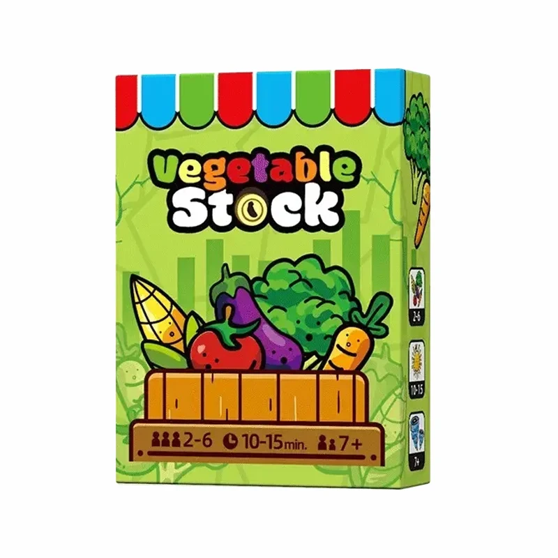 Vegetable Stock Board game cards Same style as Little Farmer scoring Logic thinking game