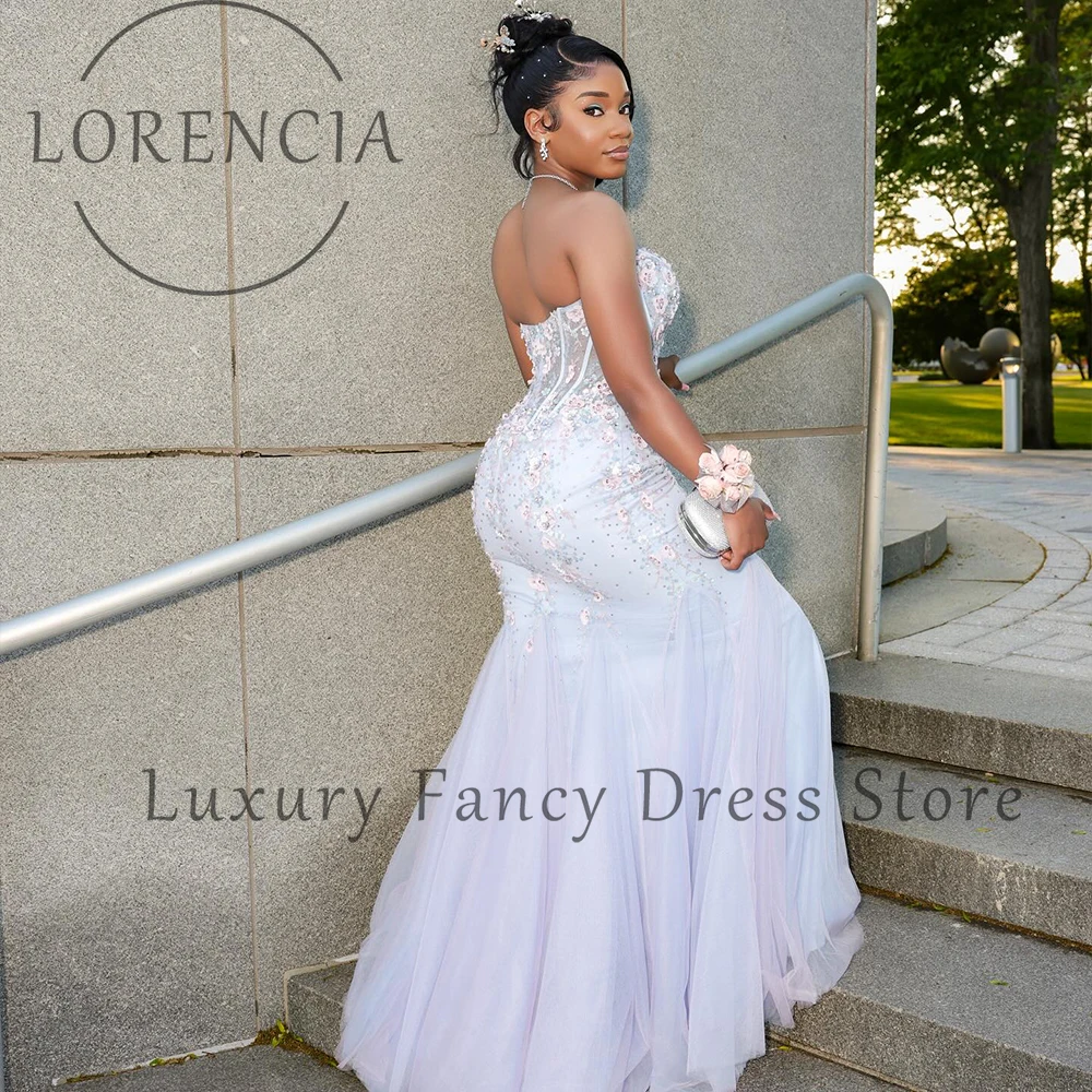 エレガントなクリスタルウエディングドレス 2025 チュールプリーツシャーリングマーメイドイブニングパーティードレスカスタマイズされたノースリーブvestidos largosフィエスタ