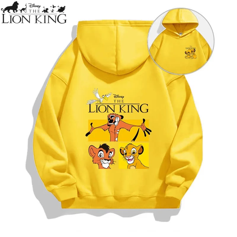 الأسد الملك سيمبا الكرتون هوديي للأطفال Kawaii تصاميم طويلة الأكمام الشتاء رقيقة البلوز موضة الدافئة الأطفال بلايز هدية #1