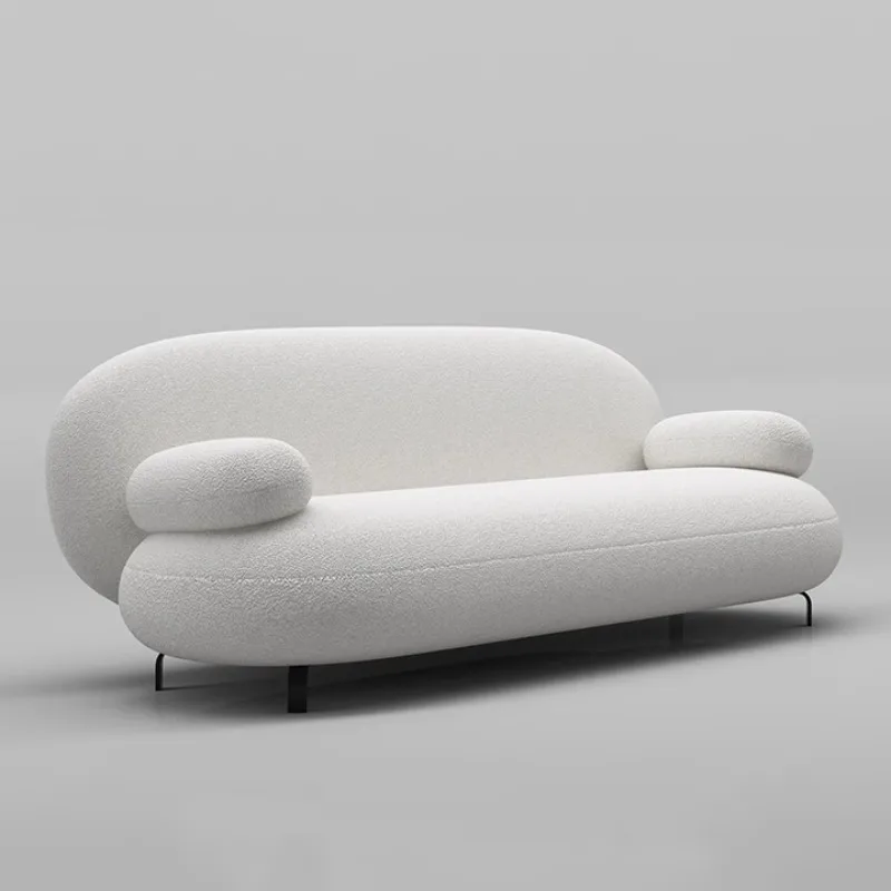 タイニーハウスデザイナーリビングルームソファ北欧ラウンジ二人掛けリビングルームソファを作成リラックス充填ムエブルリビングルームソファ