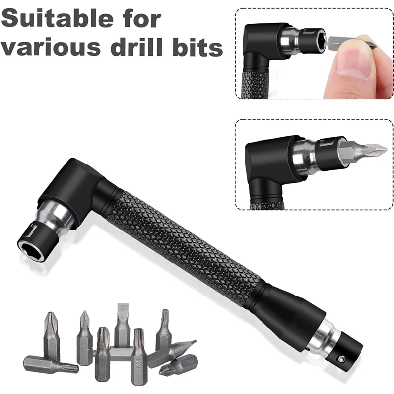 Zestaw przedłużek do wierteł elastycznych F-T 105 °   Przystawka do wiertarki kątowej, bity do wkrętarki 90 stopni °   Zestaw bitów kątowych 17-częściowy