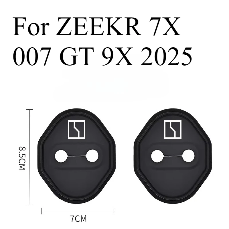 

Для ZEEKR 7X 007 GT 9X 2025 крышка дверного замка, силиконовая защита для амортизации — защита от шума для люка и рамки