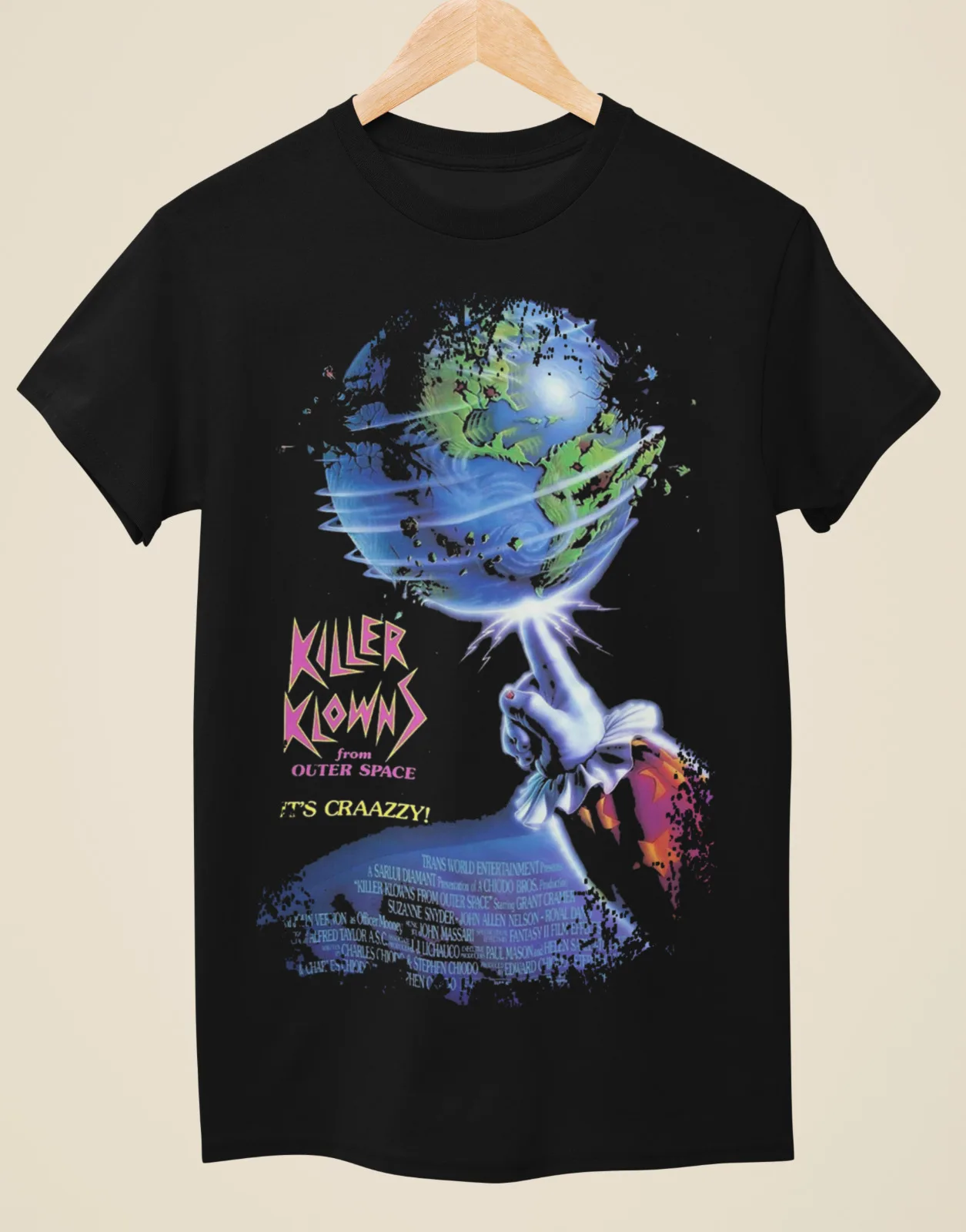 Killer Clowns from Outer Space - Movie Poster Inspired Unisex Black T-Shirt