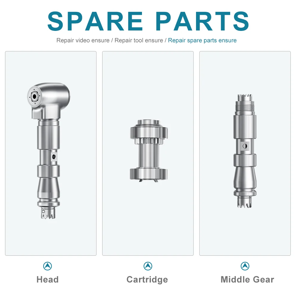 Ai dental sorriso série S16-1L handpiece/set 16:1 redução dental handpiece de baixa velocidade com botão de pressão mandril óptico quattro spray