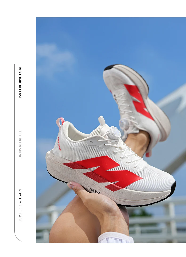 Herren-Laufschuhe für Marathon, Spezialtraining und Wettkampf mit Carbonplatte, Leichtgewichtige Damen-Sneaker für Komfort und Freizeit – Detail 7
