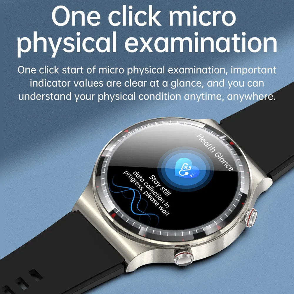 500Hz ECGスマートウォッチ 体組成測定 尿酸 血中脂質 心臓健康 スマートウォッチ 男女兼用 1.43インチ AMOLEDスクリーン