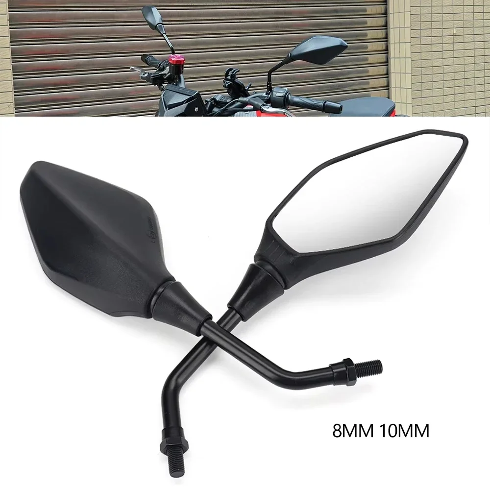 Universal for M10 for Suzuki GSR 600 750 SV400 SV650 Motorcycle Special Shaped Rearview Mirror Wide Field of View Moto Parts