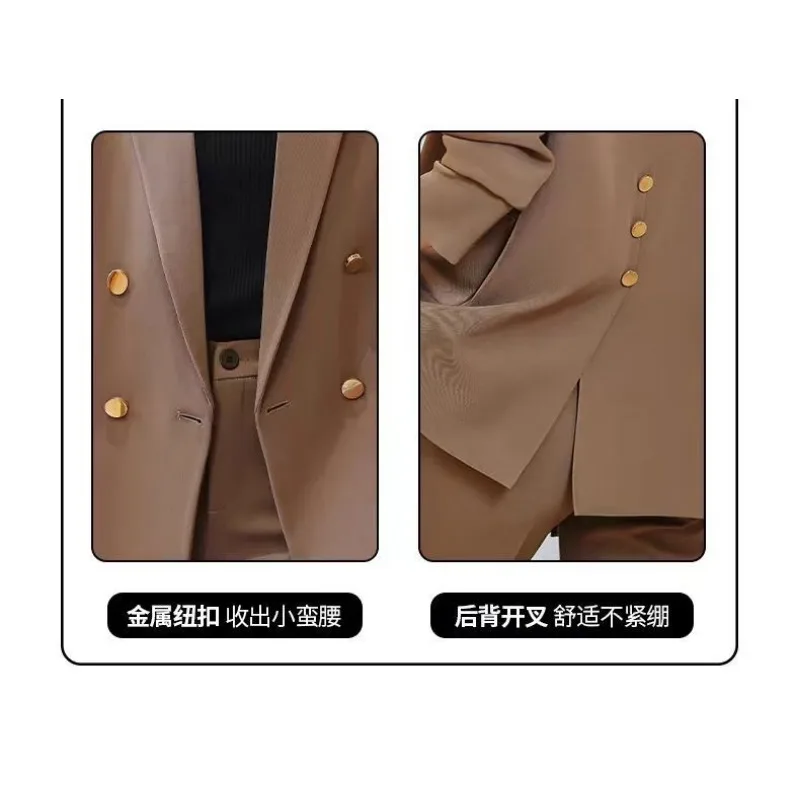 Autumn and Winter Cardigan Solid Color Blazer Women's Korean Versatile Casual Fashion Commuter Top
