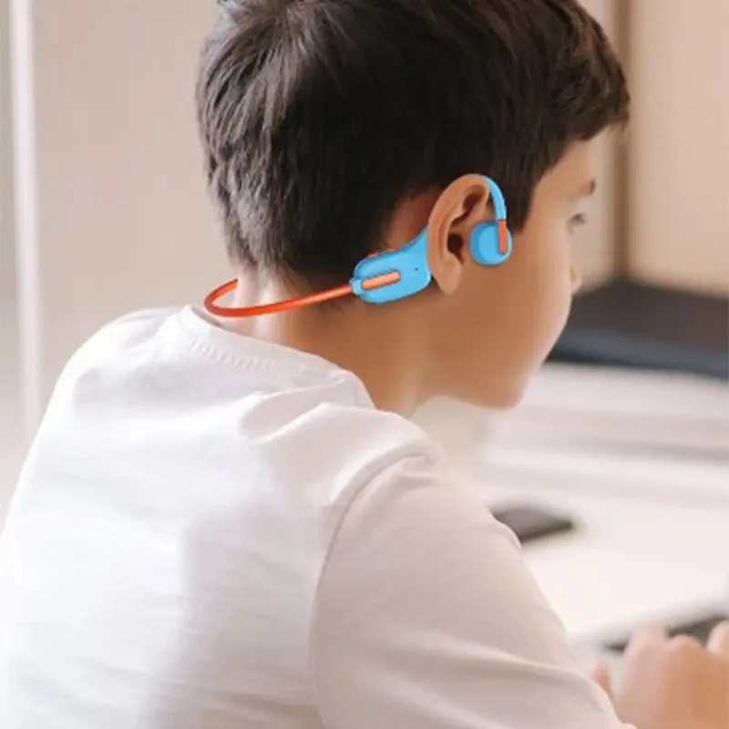 

Hands-free Kids Bluetooth Headphones Bluetooth 5.3 Bone Conduction Headphone IPX5 Waterproof Earbuds