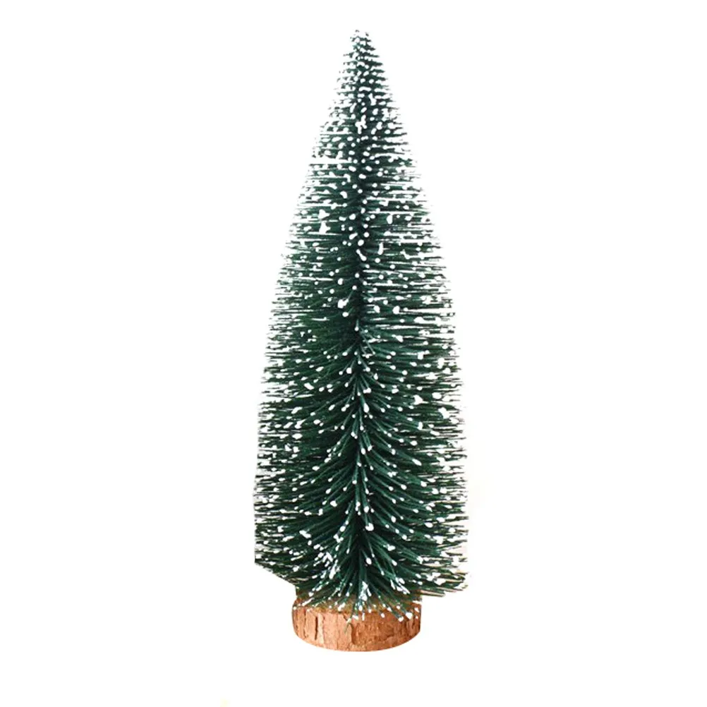 

Mini Christmas Tree Ornaments Tabletop Hanging Tinsel Decor Decorations Desk Sisal
