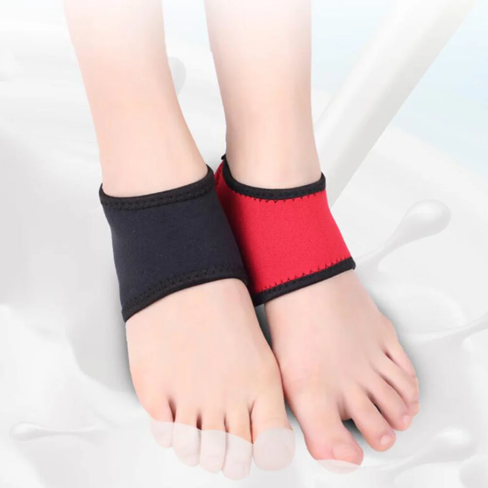 2 Pcs Heel Protector Neoprene Ankle Cover Shock Absorbing Foot Care Tool Vibrating Reduction Outdoor Heel Sleeves Protective