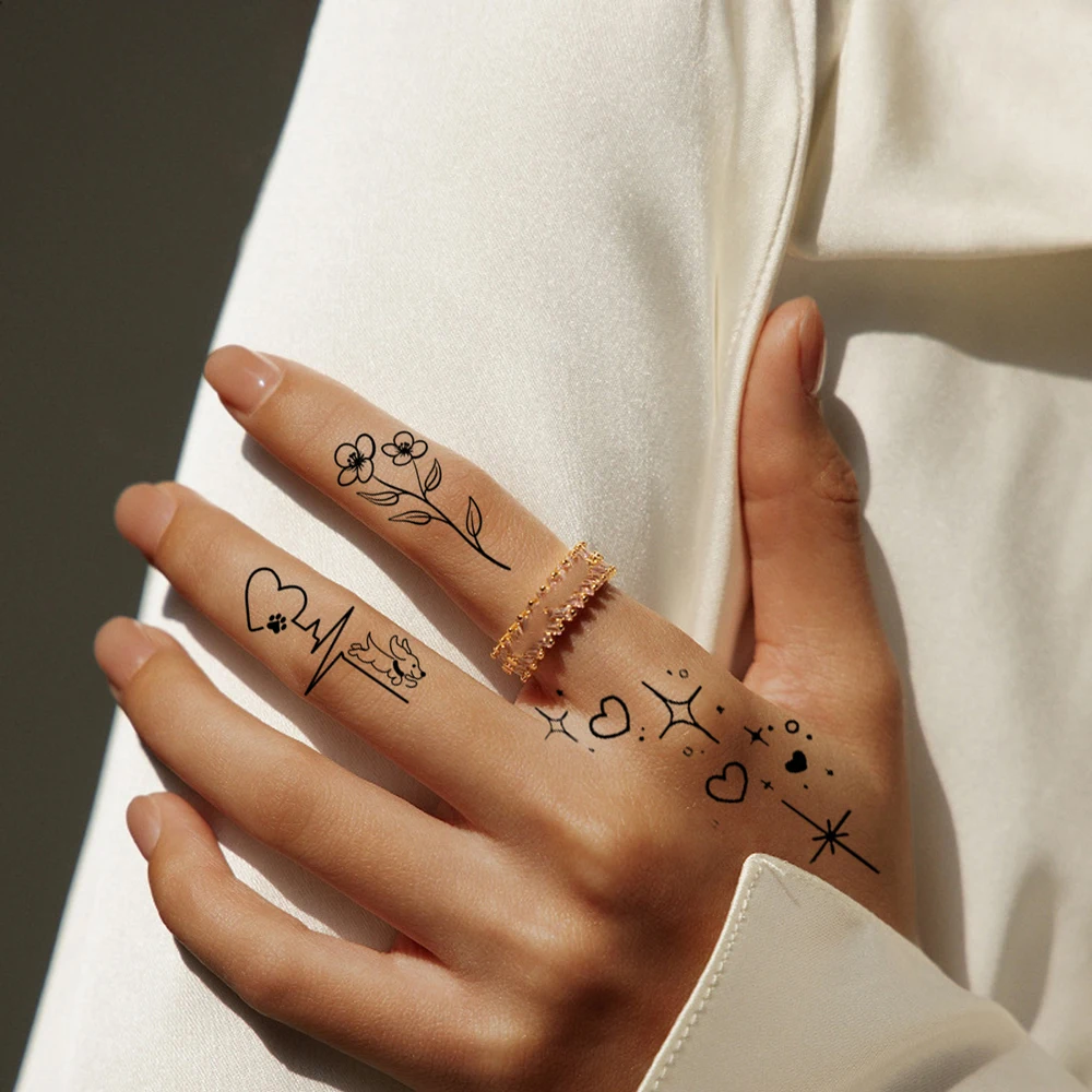 30Pcs Small Fake Tattoo for Wo - Body Jewelry Tattoo 评论和价格