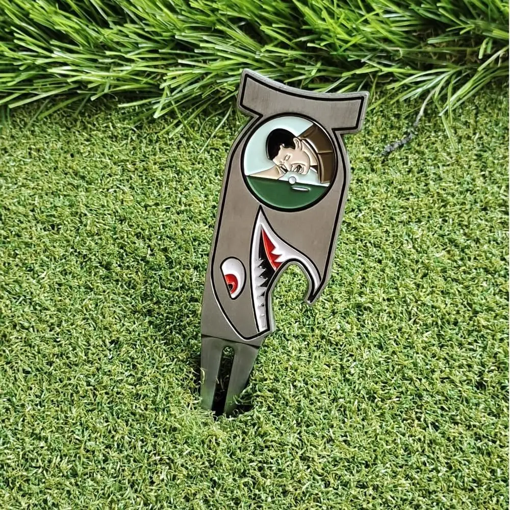 4 in 1 Golf Divot Fork Repair Tool U-shaped Holder Anti-rust Golf Gift Set Durability Enhanced Stability Divot Repair Tool