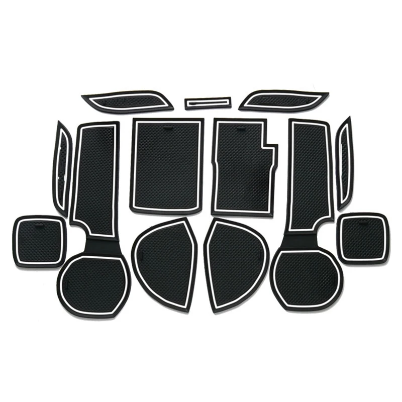 Anti-Slip Gummi Tor Slot Matte Tür Nut Pad Tasse Kissen Für Suzuki SX4 S-Cross S kreuz 2014-2023 Auto Innen Matte Zubehör – Detail 8