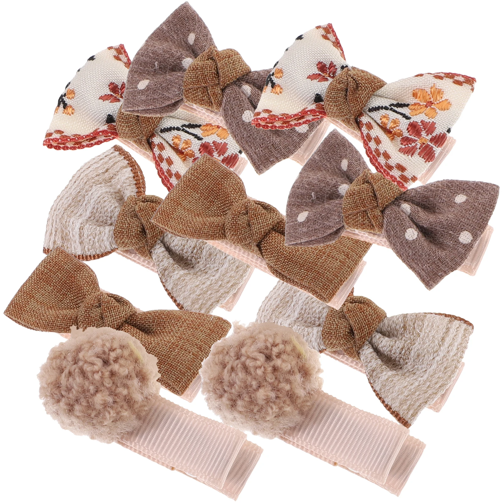 

Girls Hair Fabric Iron Bow Hair Accessories Durable Colorful Bows Barrettes For Girls Barrettes Decorative Hairpins Gifts