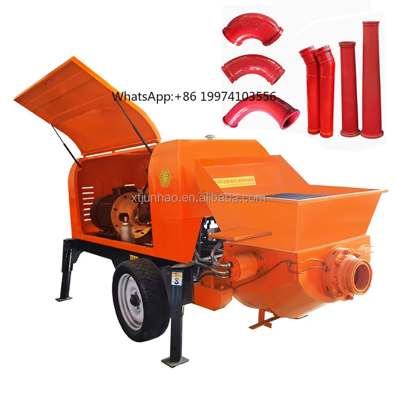 Good Price China Medium Size Concrete Pumps Portable Mini Cement Concrete Pump Machine Electric Small Concrete Pump