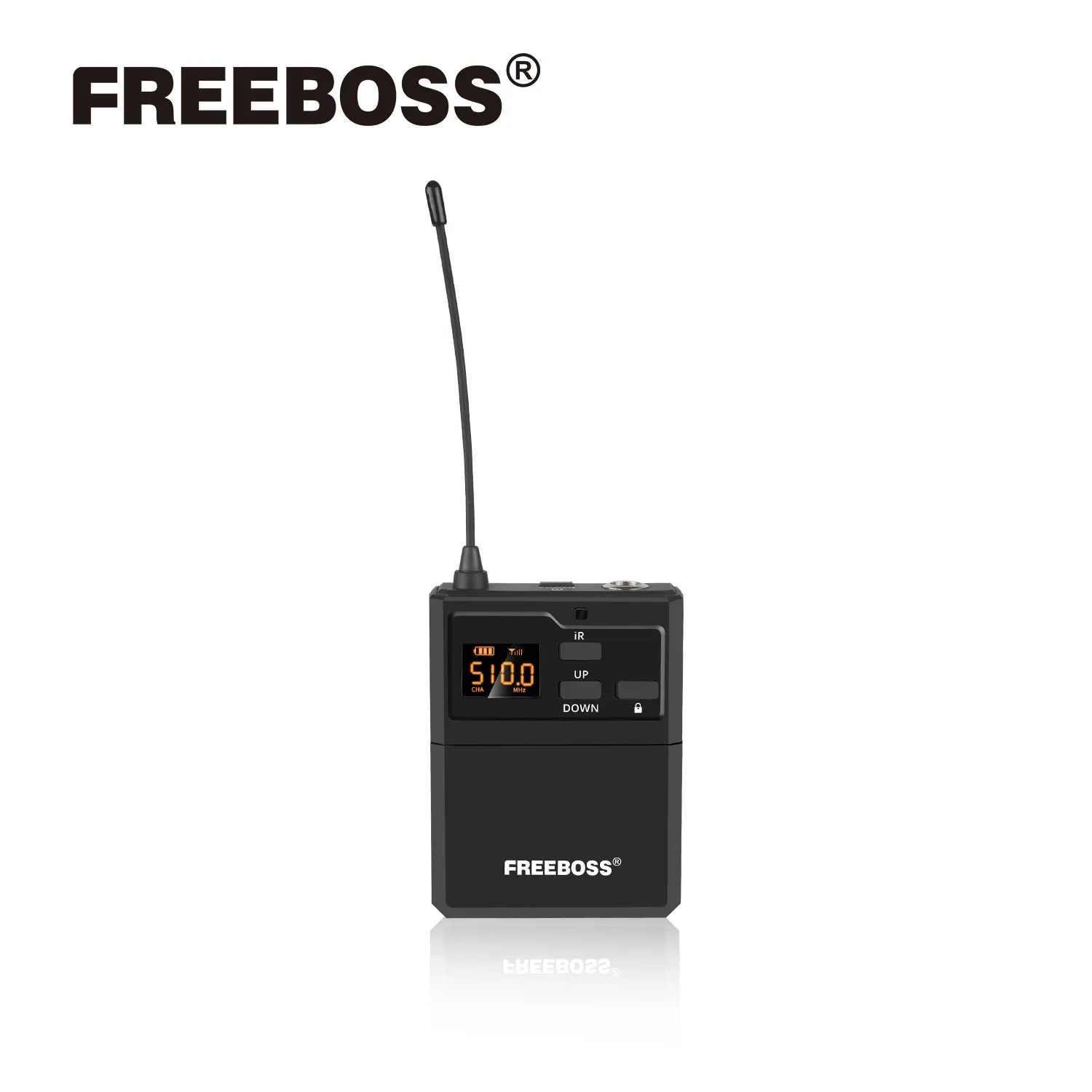 

FREEBOSS IR Lavalier for FB-U38 FB-U200 Headset Microphone Wireless Adjustable UHF Cordless Mic Bodypack Transmitter BP-YQ-U38