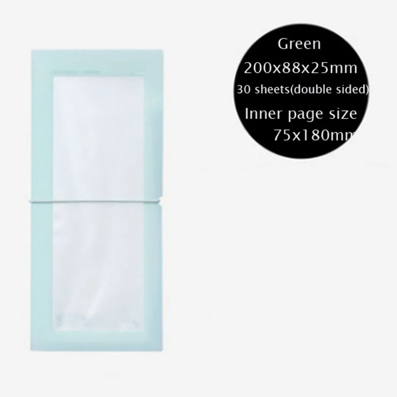 1Pc Double Multifunction30 Slots Stickers Collection Book Transparent Bandage Idol Postcards Storage Book Ticket Sorting Holder