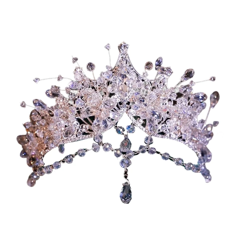 Elegant Princess Crowns for Women Stage Performances and Birthday Celebrations