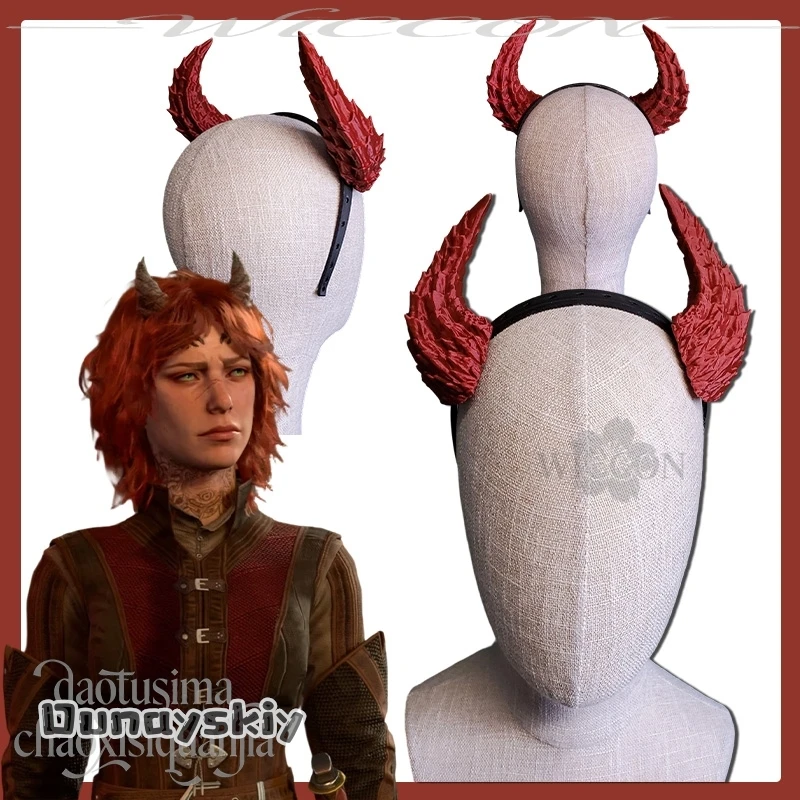 Accesorios de Cuerno 3D de Ácido Poliláctico Dream ZS*/Tiefling para Cosplay, Furry, Furrsuit, Dragón, Demonio, Drakon, Accesorios para la Cabeza, Cosplay, Anime, Juegos