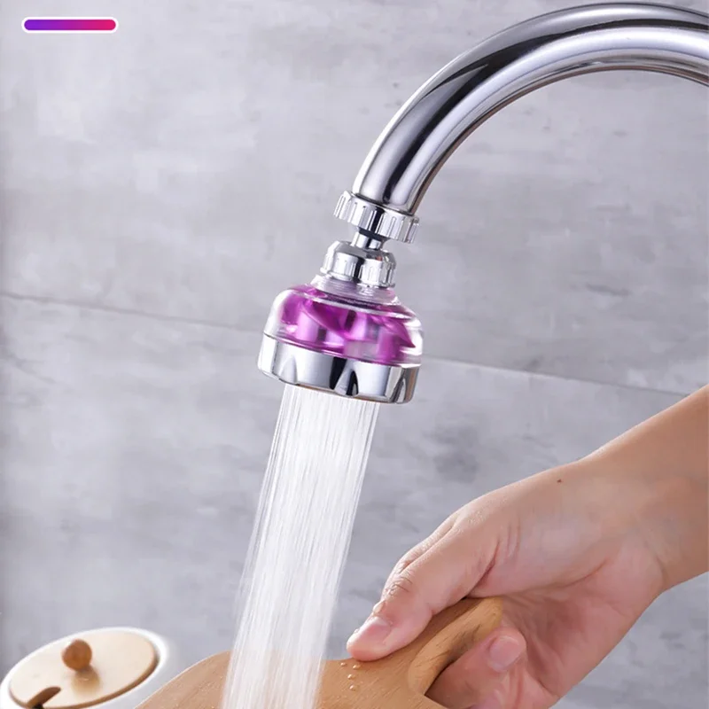 Adapter dyszy do kranu kuchennego Wygięty kran oszczędzający wodę Aerator Obrotowy dyfuzor 360 Obrotowa głowica Kran do wanny Prysznic Bubbler