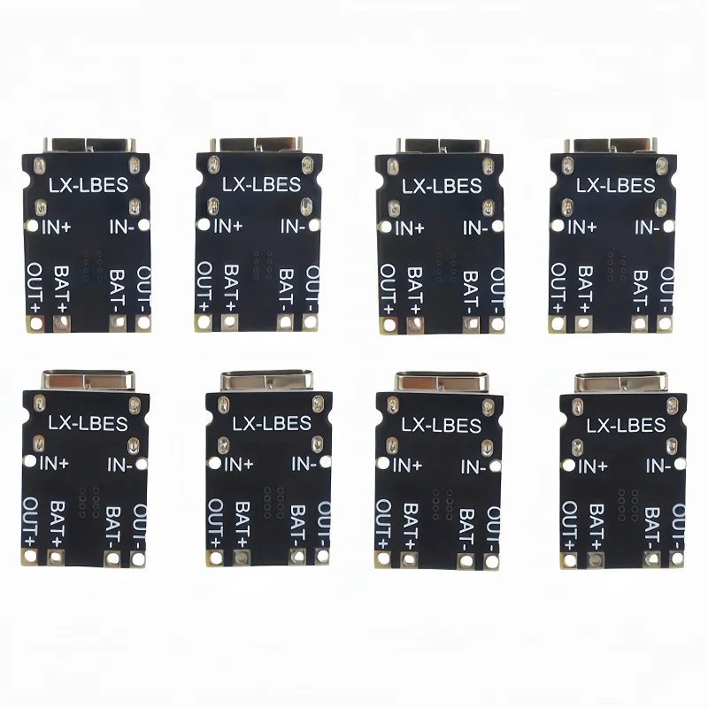 2-50PCS TP4057 1A 3.7V Lithium Battery Charging and Discharging Board with Protection Type-C USB C Li-ion Battery Charging Board