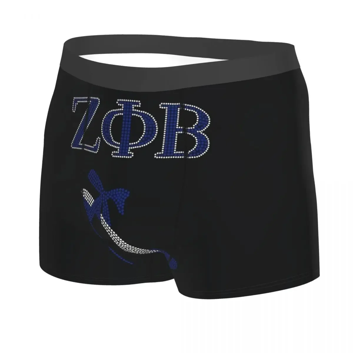 Male Funny Zeta Phi Beta Sorority Underwear Greek Letter 1920 Boxer Briefs Stretch Shorts Panties Underpants