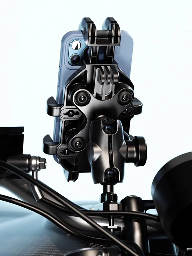 AliExpress kewig Motorcycle Phone Holder High Quality Vibration Dampener Motorbike Navigation Bracket Anti-Shake Bike Motorcycle Mobile Stand