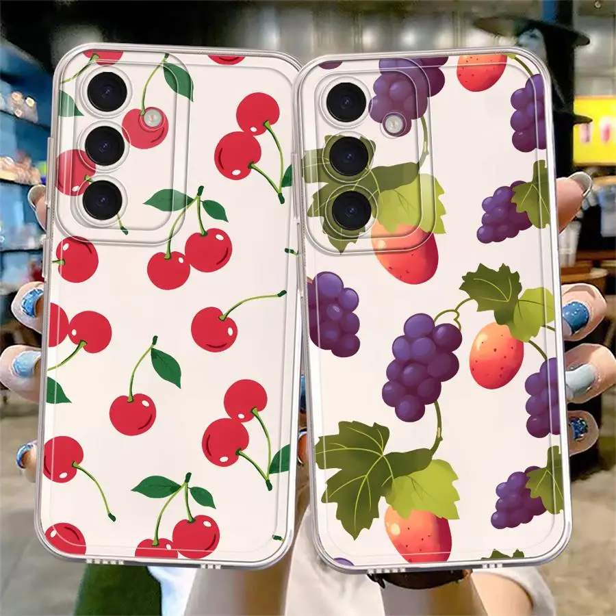 Simple Fruits Case for Samsung Galaxy A57 A52 A55 A34 A35 A36 A37 A52 A17 A26 A24 A54 A15 A25 A51 A56 A14 A16 Phone Cover A23