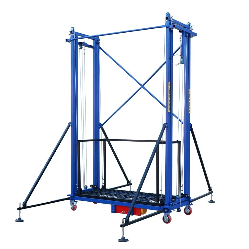 Electric Scaffolding Lift Mobile Lifting Platform Automatic Remote Control Folding Hoist Indoor and Outdoor Decoration