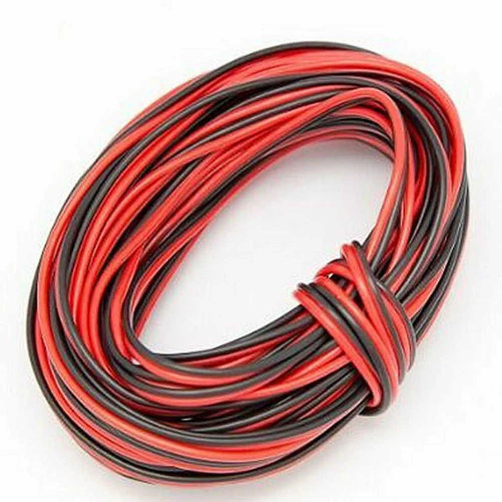 High Quality Extension Cable Lighting Accessories Red Speaker Cord Wire 22AWG 2pin 3528 Black Connect Connector