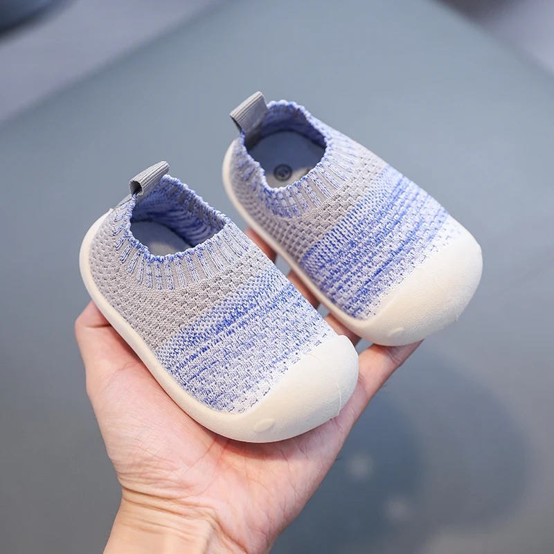 Spring Summer Unisex Toddler Slip-on Shoes Baby Girls Boys Casual Mesh Sneaker Soft Bottom Anti-slip Baby 0-3T First Walker