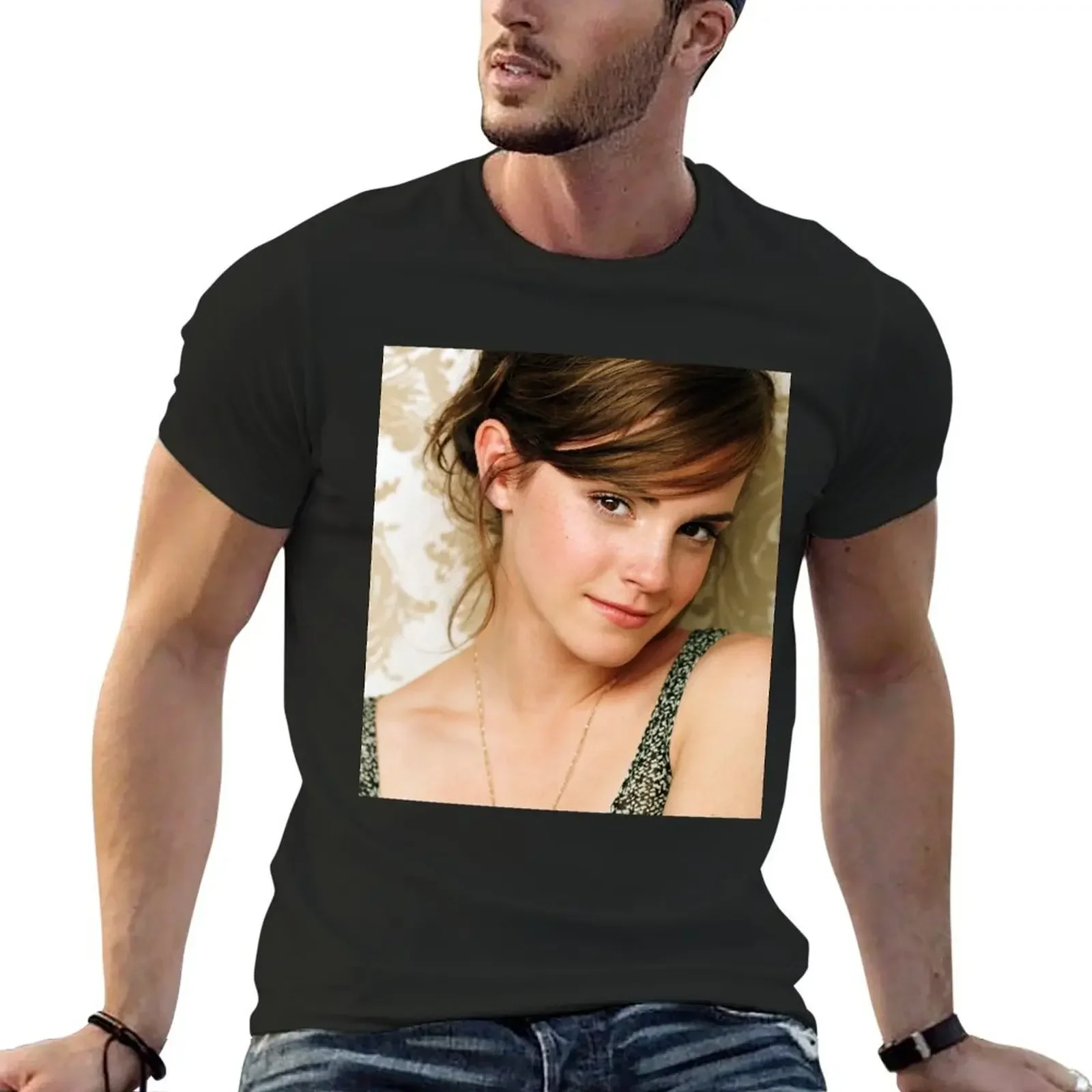 EMMA WATSON T-Shirt man clothes boys whites vintage anime shirt cheap stuff plain black t shirts men