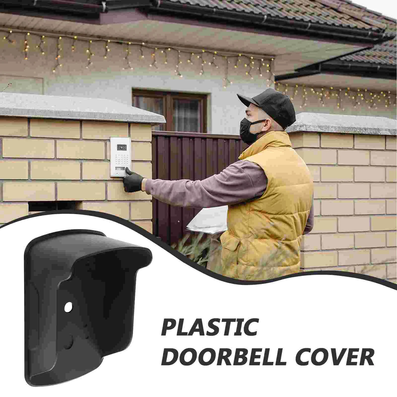Access Control Machine Rain Cover Decoration Doorbell Chime Outdoor Protector Rainproof Cam Waterproof Shell for Plastic