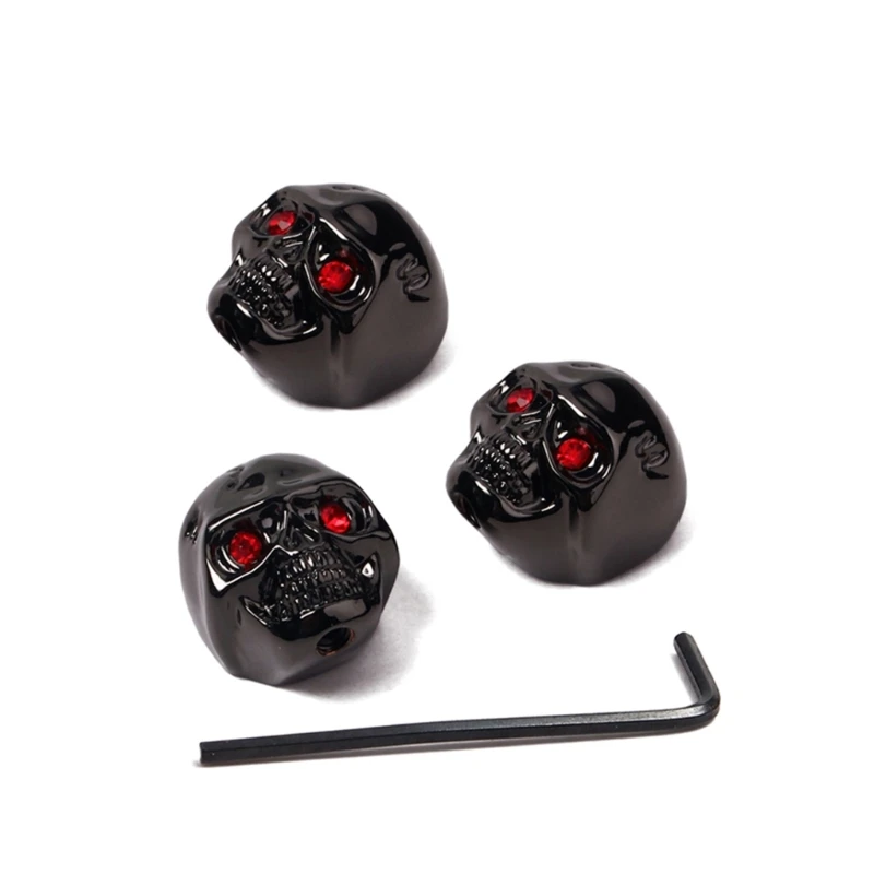 

3 Pieces Skull Knobs Guitar Knobs Plastic Top Knobs Guitar Speed Control Knobs