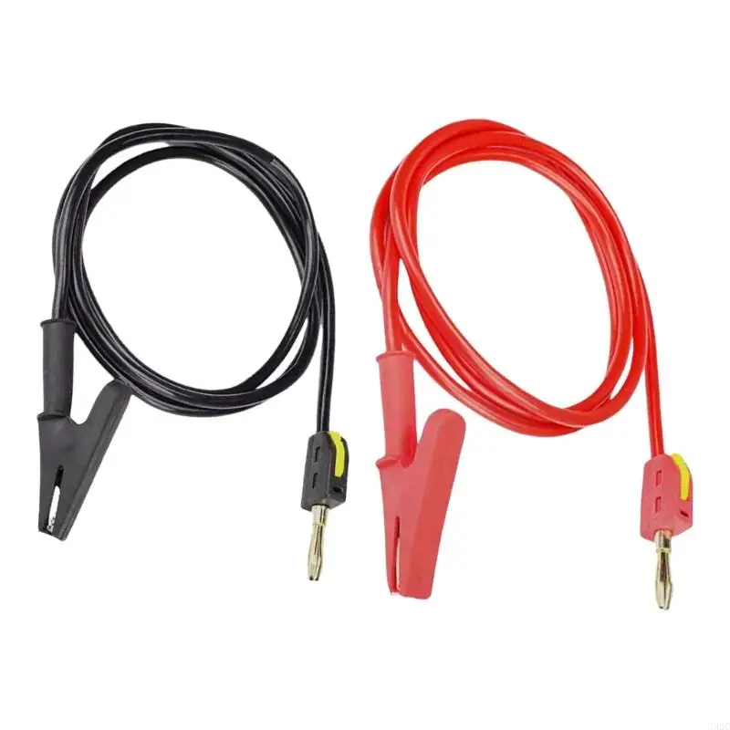 

G92C 32A/250V Multimeter Test Wire Clip To Banana Plug Cables With Probes