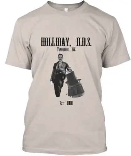 Doc Holliday Doctor of Dental Surgery Tee T-Shirt Made in the USA Size S to 5XL