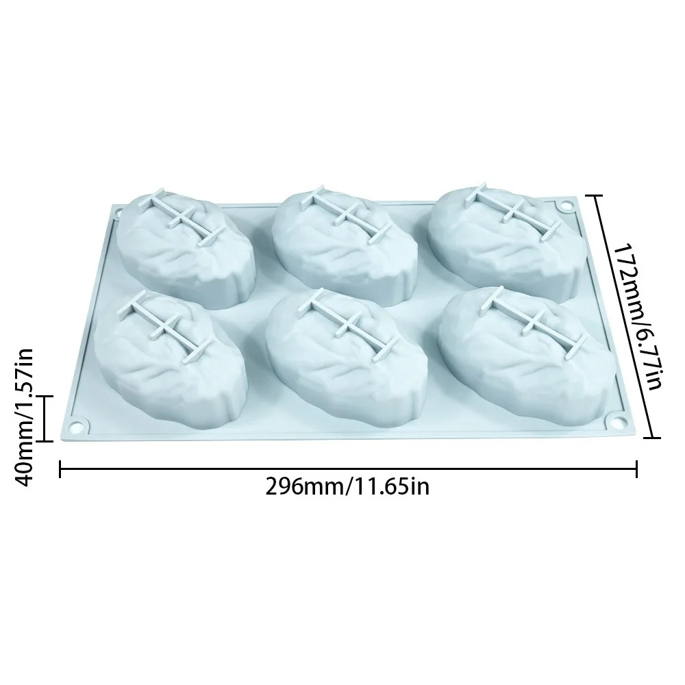 

Stylish 6 Cavity Nuts Silicone Mold Heat Resistant Flexible Pistachio Baking Mold Handmade BPA Free French Pastry Mold Chocolate