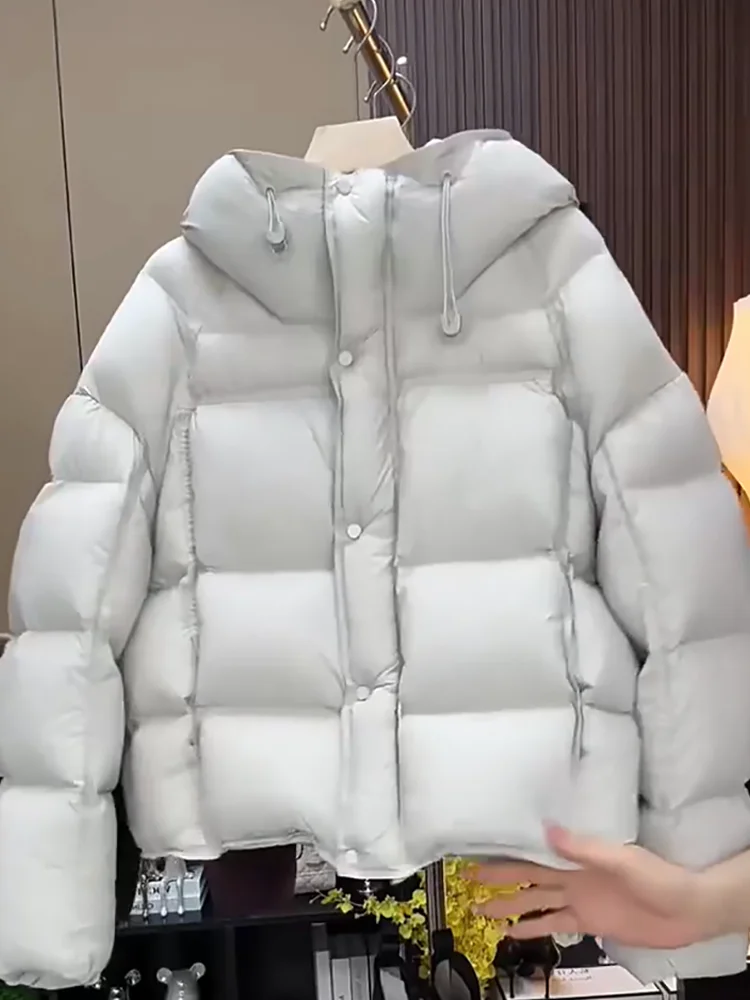 

Женская хлопковая куртка, осенне-зимняя утепленная теплая парка с капюшоном, мягкое пуховое пальто, женский повседневный женский топ с хлопковой подкладкой