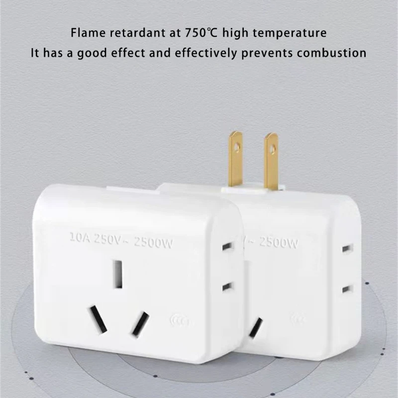 Легкий адаптер мощности плоский 2PIN до 3 PRONG/2 ПЕЗЕ